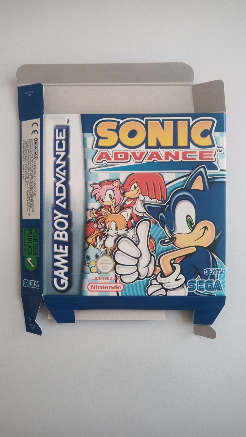 Game Boy Advance Sonic Advance box image 1