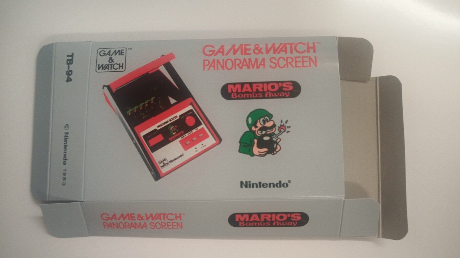 Nintendo Game And Watch Mario's bombs away Panorama Screen