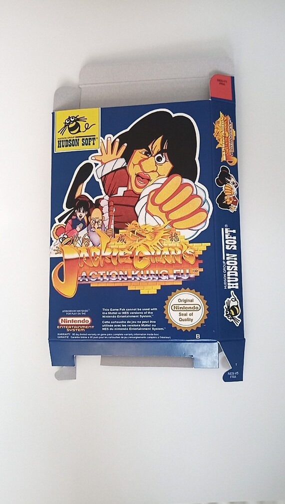 Nintendo Nes Jackie Chan s Action Fung Fu Box Etsy