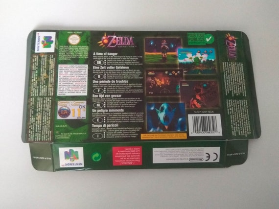 Nintendo 64 Zelda Majora's Mask Box - Etsy