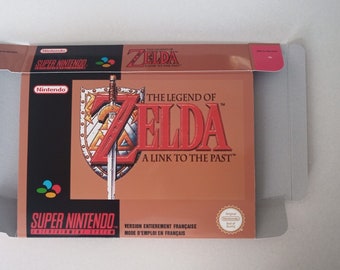 Super Nintendo Zelda box Pal France Pal Germany