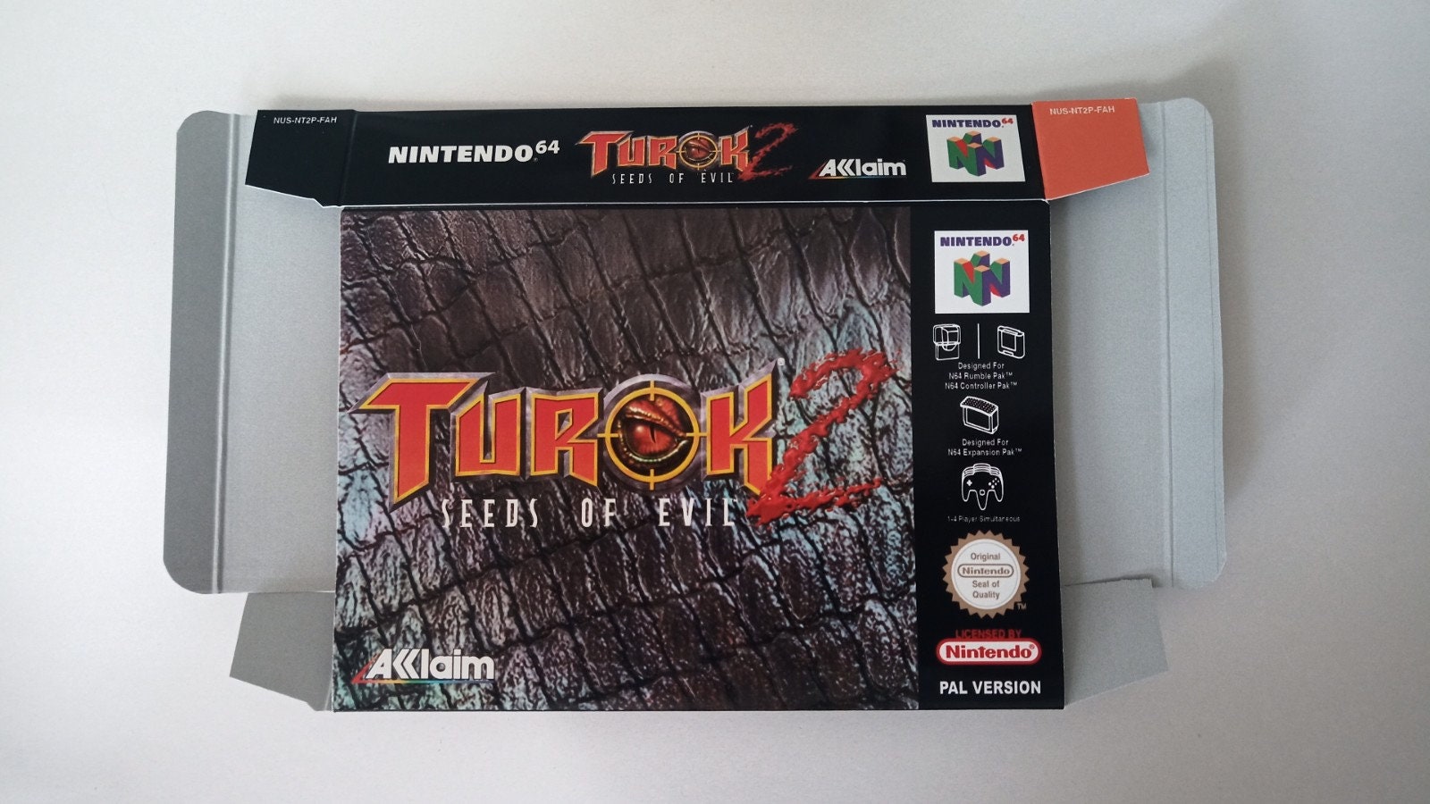 Nintendo 64 Turok 2 Seeds of Evil Box - Etsy