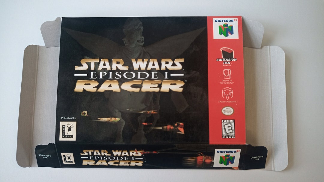 Nintendo 64 Star Wars Episode 1 Racer USA Box Etsy