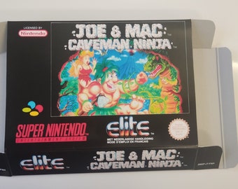 Super Nintendo Joe & Mac Caveman Ninja Box FAH - Etsy