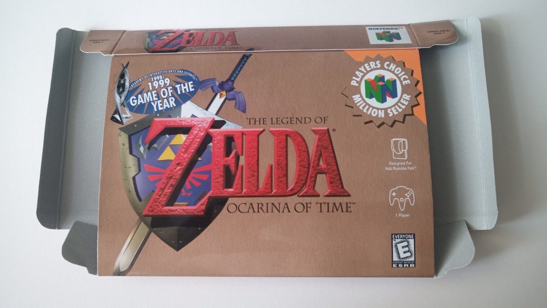 Inset for the Legend of Zelda: Ocarina of Time 3D Repro Print 
