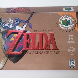 Nintendo 64 Zelda Ocarina of Time USA box