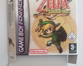 Game Boy Advance Zelda Minish Cup box