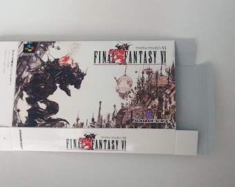 Super Famicom Nintendo Final Fantasy VI 6 Box - Etsy