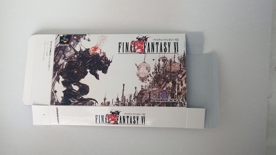 Super Famicom Nintendo Final Fantasy VI 6 Box - Etsy