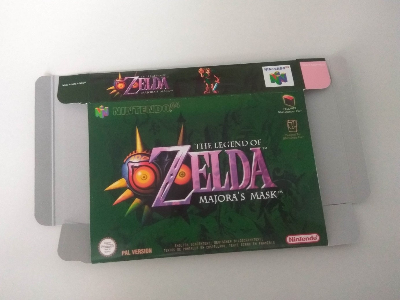 Nintendo 64 Zelda Majora's Mask Box - Etsy