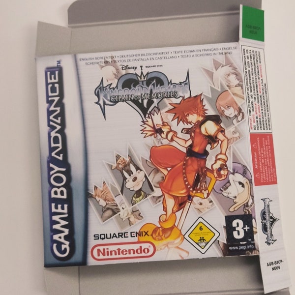 Game Boy Advance Kingdom Hearts Chain of Memories box