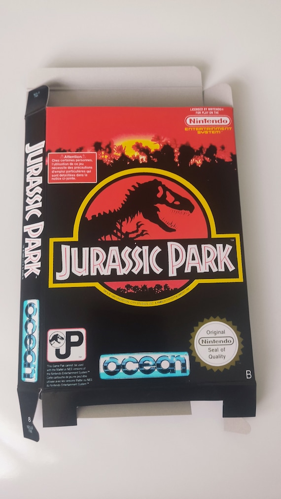 Nintendo Nes Jurassic Park Box