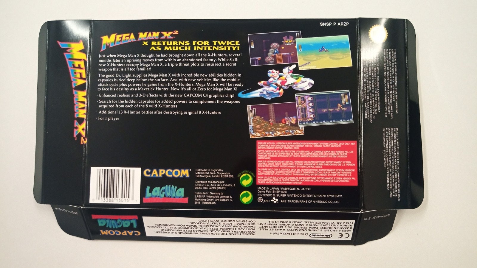 Super Nintendo Megaman X2 Box - Etsy