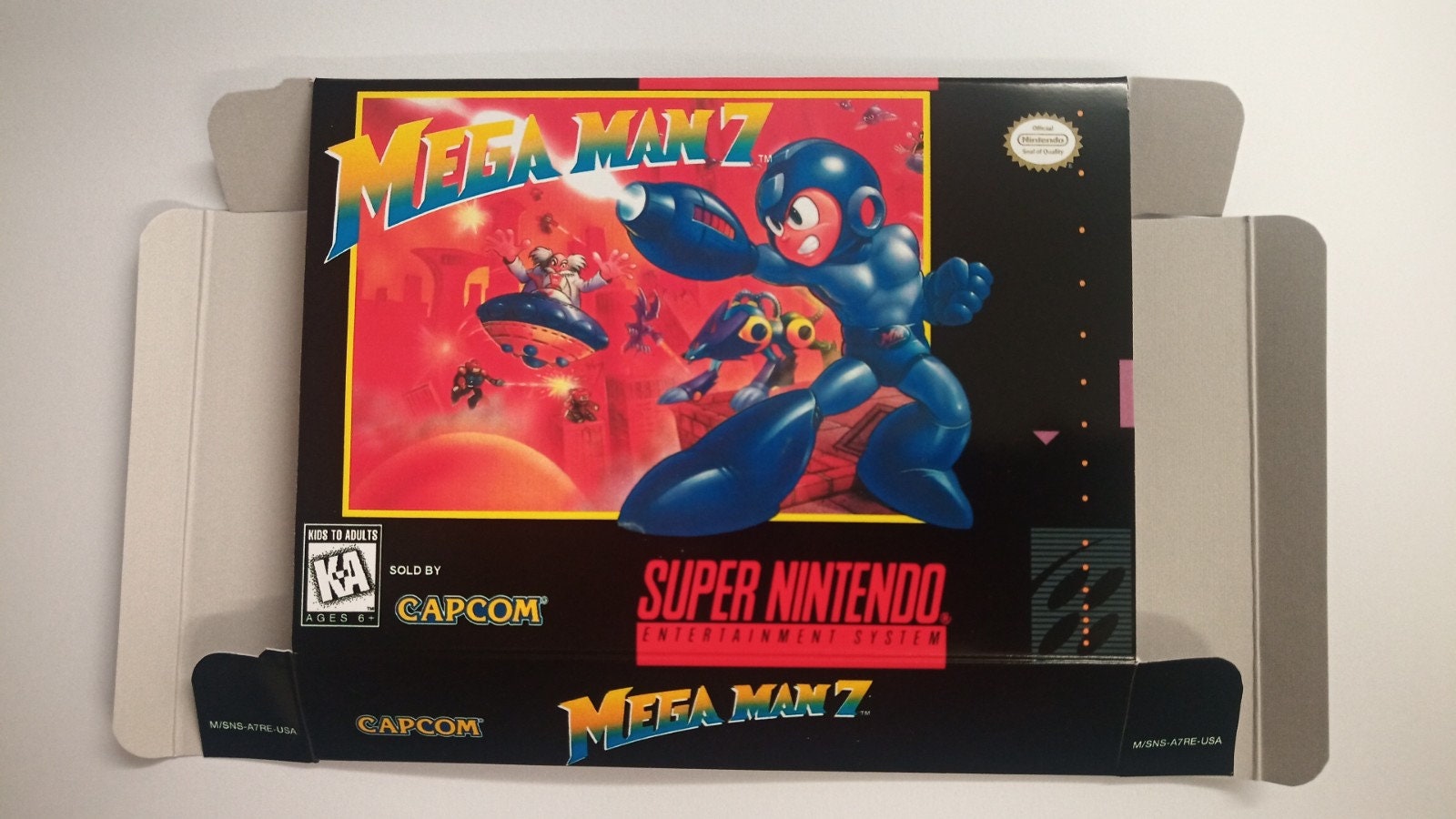 Super Nintendo Megaman 7 USA Box - Etsy