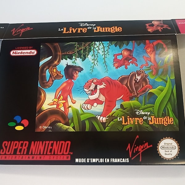 Super Nintendo Le Livre de la Jungle Box