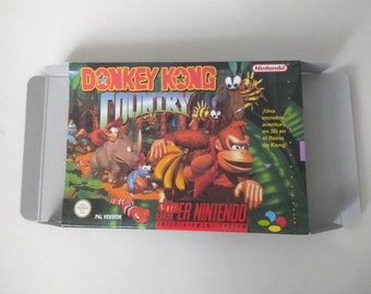 Super Nintendo Donkey Kong Country box