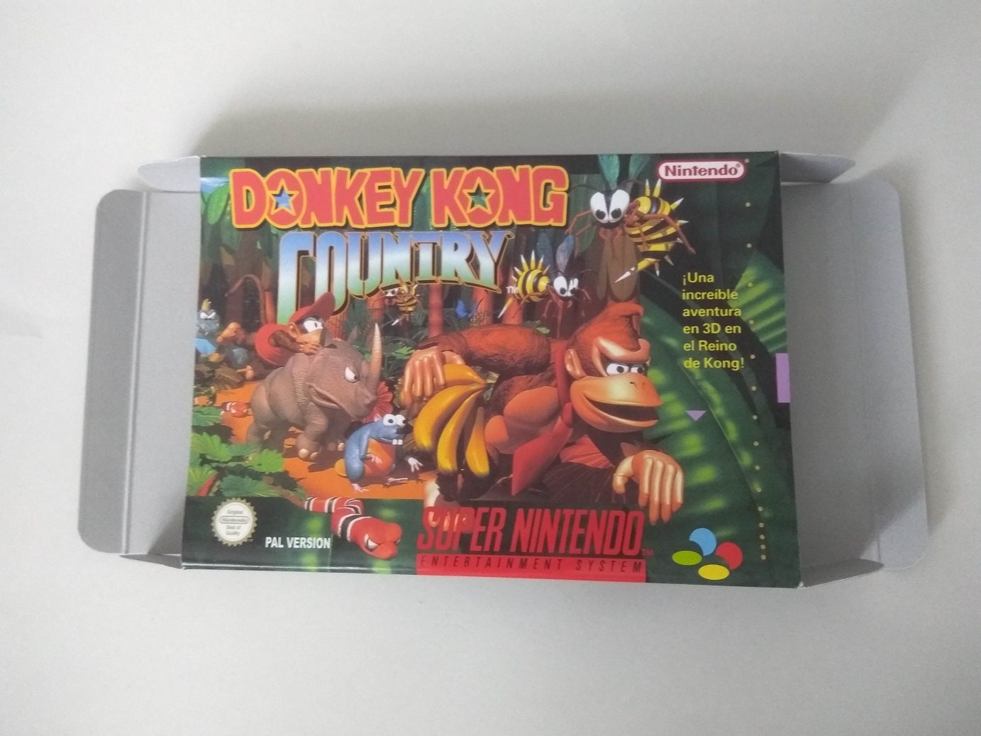 Super Nintendo Donkey Kong Country Box - Etsy