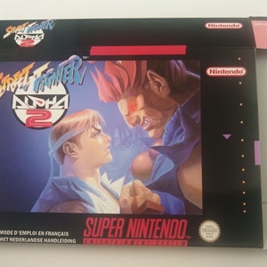 Super Nintendo Street Fighter Alpha 2 Box - Etsy
