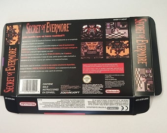 Super Nintendo Secret of Evermore Box - Etsy