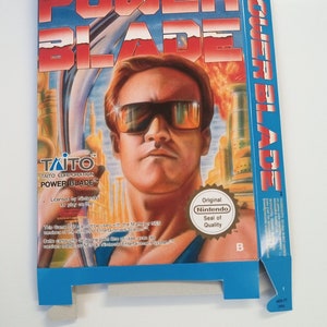 Nintendo Nes Power Blade-låda