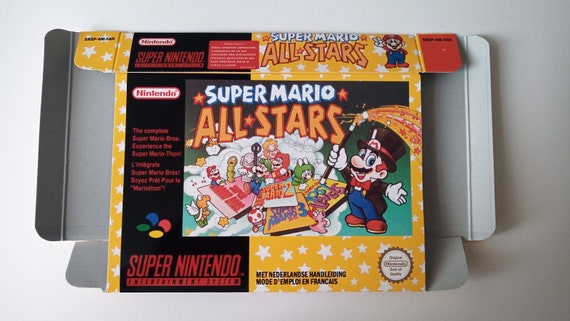 Super Mario All-stars SNES. Rare, Complete, Red Box Version. PAL Super  Nintendo