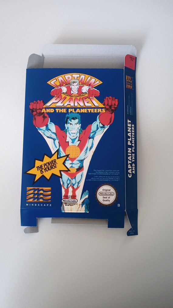 Nintendo Nes Captain Planet Box Etsy