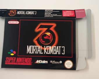 Super Nintendo Mortal Kombat 3 box