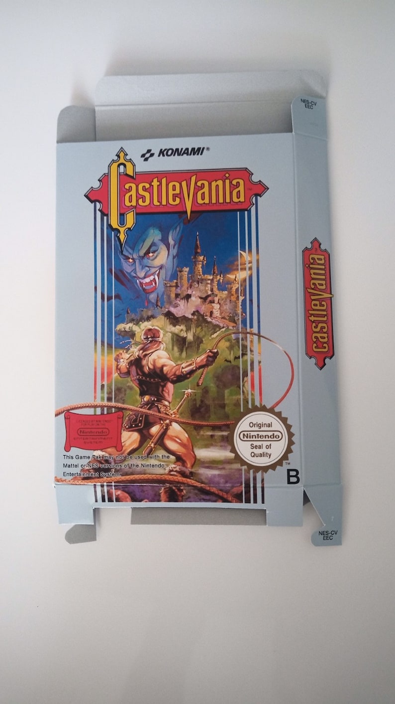 Nintendo Nes Castlevania Box Etsy