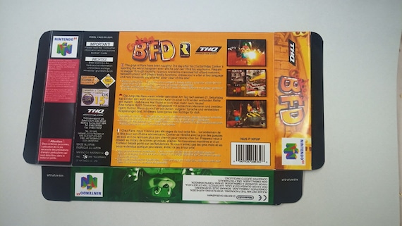 Nintendo 64 Conker's Bad Fur Day Box - Etsy