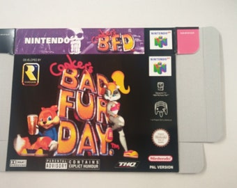Nintendo 64 Conker's Bad Fur Day Box - Etsy