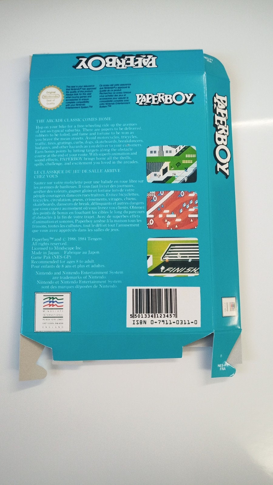 Nintendo Nes Paperboy Box - Etsy Nintendo Nes Paperboy Box - Etsy