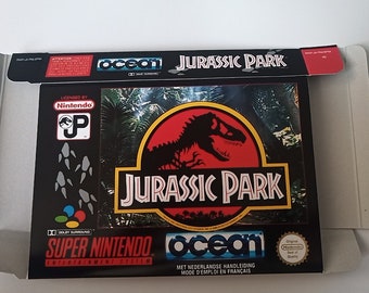 Super Nintendo Jurassic Park FR-UK box