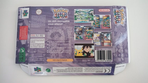Nintendo 64 Pokemon Puzzle League Box - Etsy