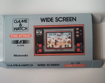 シェリー　GAME & WATCH WIDE SCREEN FIRE Nintendo Game & Watch Wide Screen Fire Attack Id-29 MIJ 1982