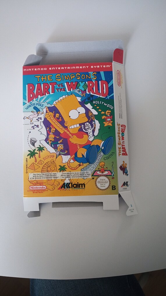 NINTENDO NES THE SIMPSONS BART VS. THE WORLD CARTRIDGE ONLY The simpsons, Nes, Nintendo nes