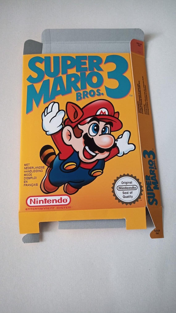un poco documental capital Caja de Nintendo Nes Super Mario Bros 3 UK-FR - Etsy España