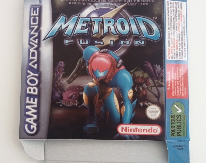 Game Boy Advance Metroid Fusion Box | Etsy
