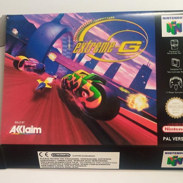 Nintendo 64 Extreme G FR box