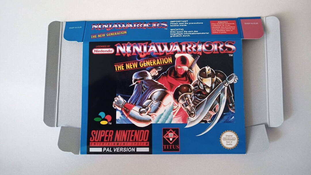Super Nintendo Ninja Warriors Box Canada