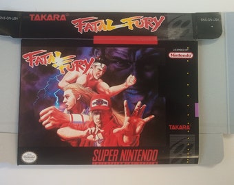 Super Nintendo Fatal Fury USA box