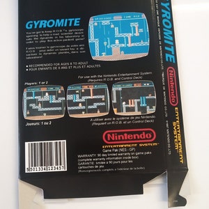 Nintendo Nes Gyromite box image 2