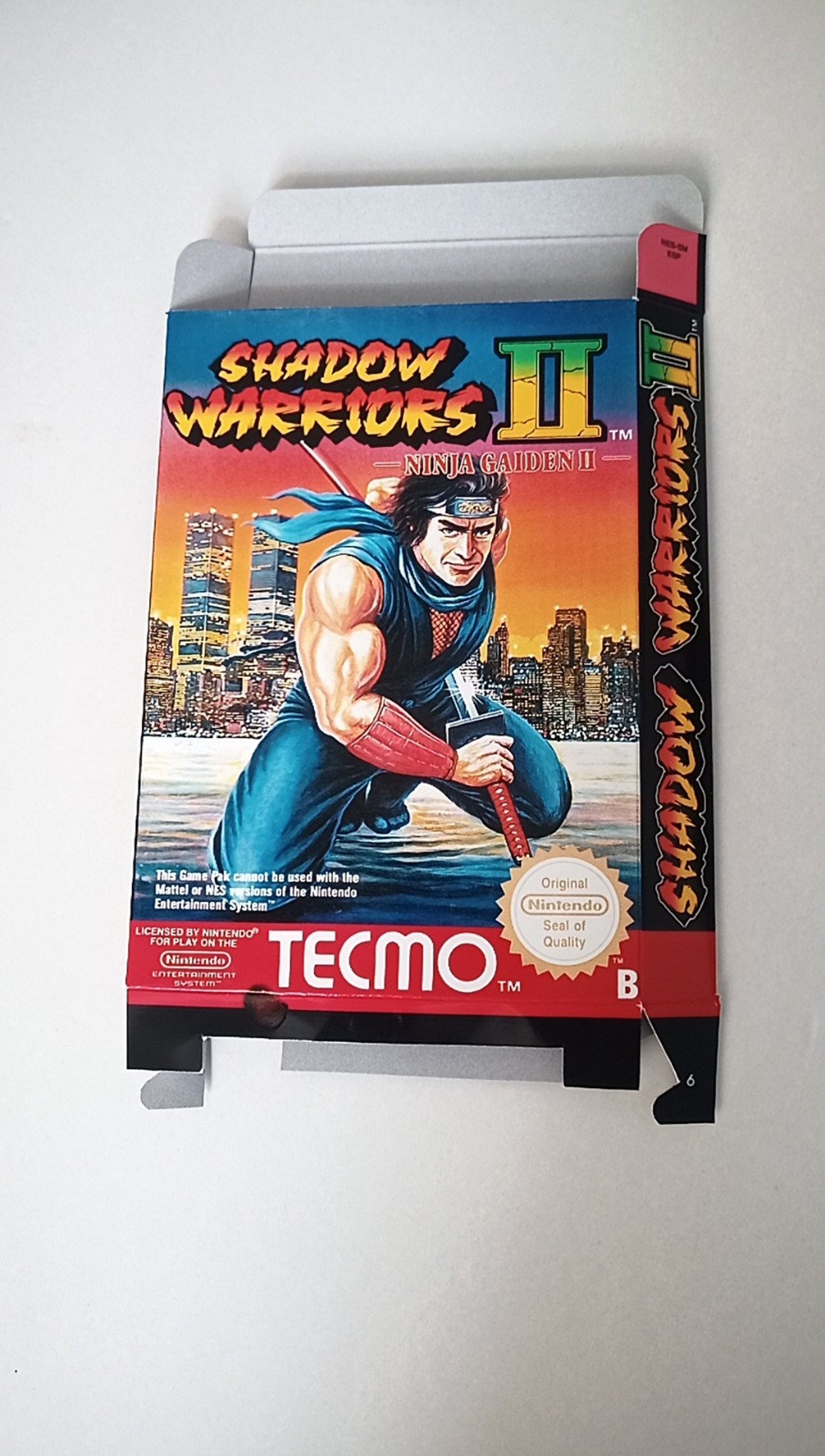 Nintendo Nes Shadow Warriors 2 Box Etsy