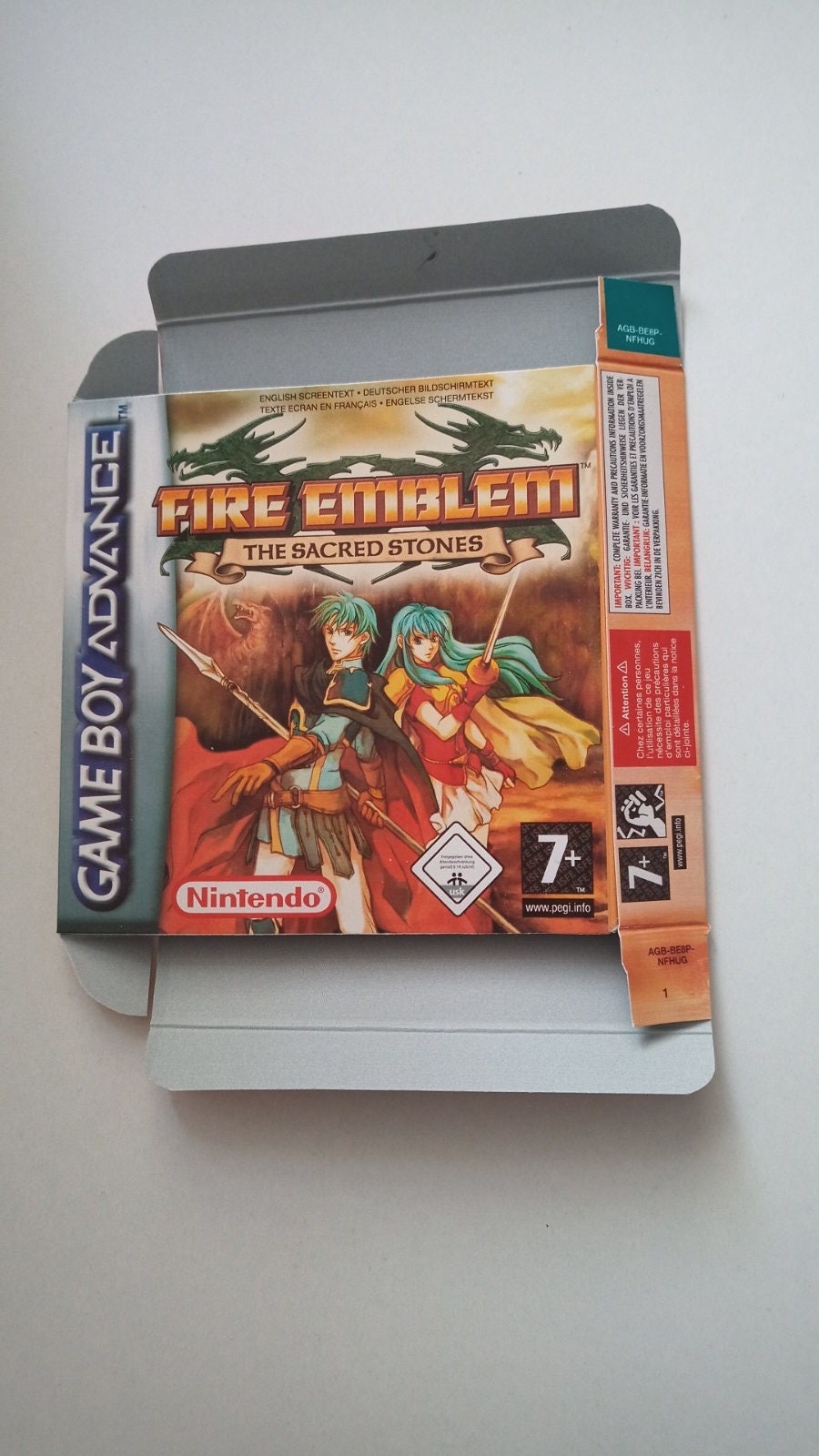 Game Boy Fire Emblem the Sacred Stones Box - Etsy