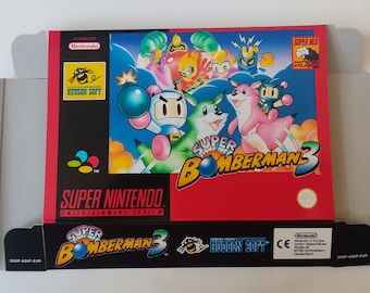 スーパーボンバーマン4 スーパーファミコン ボックス＆トレイ - ゲーム
