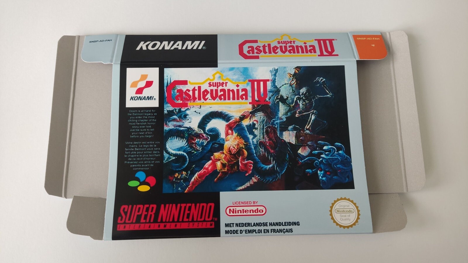 スーパーファミコン スーパー キャッスルヴァニア IV FR-UK ボックス