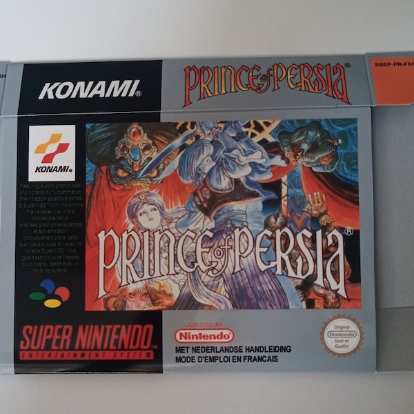 Super Nintendo Prince of Persia box