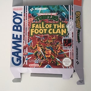 Nintendo Game Boy Teenage Mutantn Ninja HeroTurtles Fall of the Foot Clan box