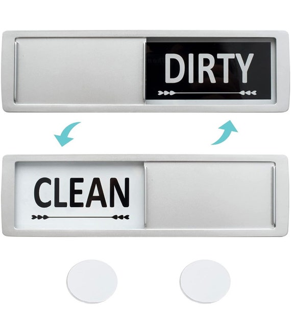 Clearance Sale!!! Clean Dirty Dishwasher Magnet Dirty Clean Sign  Non-Scratch Magnetic Indicator 