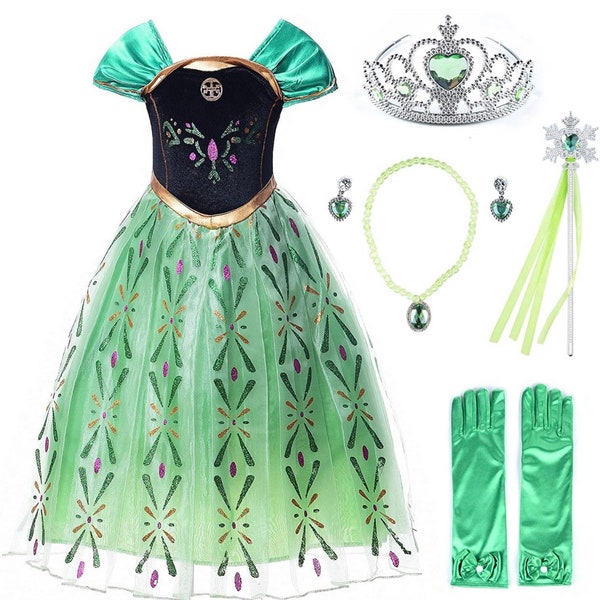Anna Frozen Coronation dress, Frozen dress, Princess Anna dress, Queen Anna dress, Frozen dress up, Personalized gift