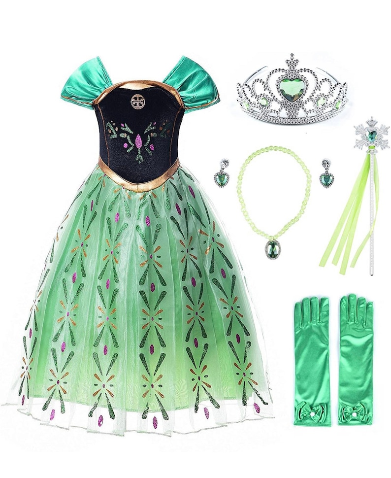 Anna Frozen Coronation Dress Frozen Dress Princess Anna - Etsy